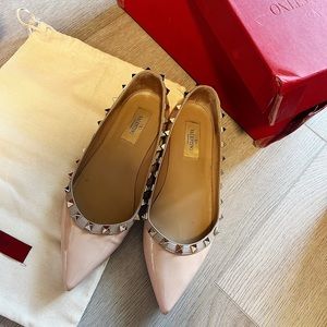 Valentino flat size 37 pink